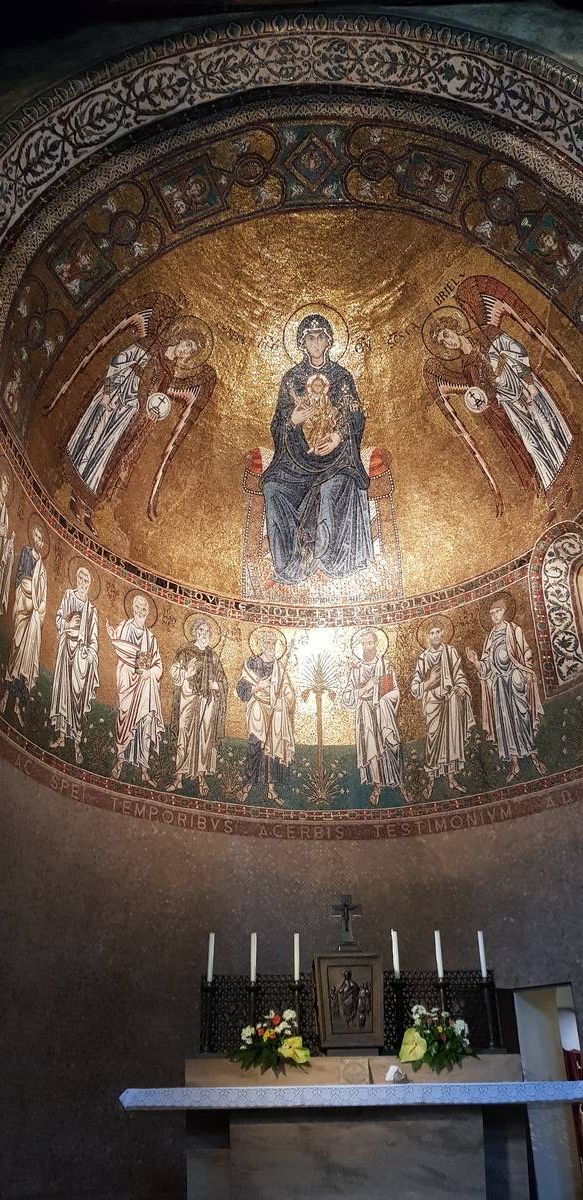 Die eindrucksvollen Wandbilder der Cattedrale di San Giusto Matire in Triest